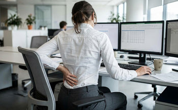 Lowe back pain caused by prolonged sitting at desk job