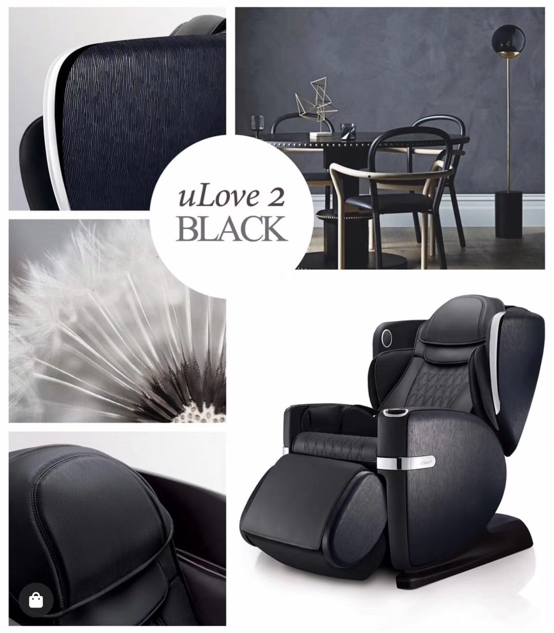 uLove2 Massage Chair - Black