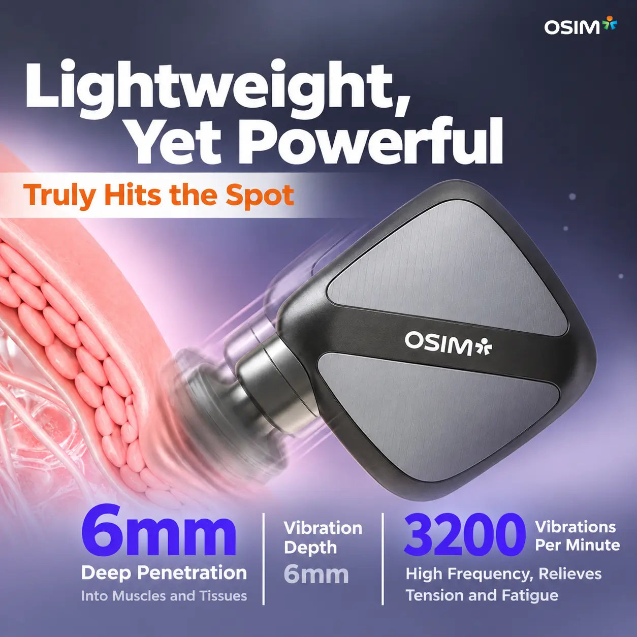 OSIM uGun Mini Massage Gun | Ultra-Light Percussion Relief